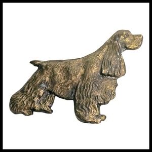 Cocker Spaniel Dog Brooch Pin Vintage Style Jewelry Gift For Her